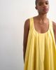 Topshop Topshop poplin full hem pleated mini sundress in lemon-Yellow - 2
