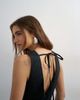 Topshop Topshop poplin structured dropped waist maxi dress in black - 3