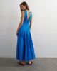 Topshop Topshop poplin structured dropped waist maxi dress in cobalt-Blue - 4