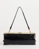 Topshop Topshop Poppy rectangle clasp shoulder bag in black - 1