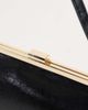 Topshop Topshop Poppy rectangle clasp shoulder bag in black - 3