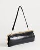 Topshop Topshop Poppy rectangle clasp shoulder bag in black - 4