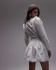 Topshop Topshop prairie mini tea dress in white - 4