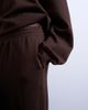 Topshop Topshop premium heavyweight straight leg sweatpants in chocolate brown - 3