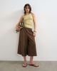 Topshop Topshop premium lyocell blend ribbed racer tank top in soft khaki-Green - 2