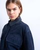 Topshop Topshop premium real suede jacket in blue - 3