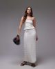 Topshop Topshop premium sequin midi skirt in white - part of a set - 1
