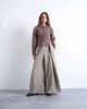 Topshop Topshop premium wrap around extreme wide leg tailored pants in stone-Neutral - 2