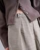 Topshop Topshop premium wrap around extreme wide leg tailored pants in stone-Neutral - 4