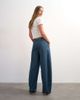 Topshop Topshop pull-on barrel jeans in sulphur blue-Gray - 3