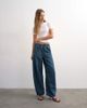 Topshop Topshop pull-on barrel jeans in sulphur blue-Gray - 4