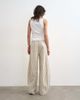 Topshop Topshop pull on barrel leg jeans in ecru stripes-White - 4