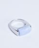 Topshop Topshop Raquel stainless steel blue stone ring in silver - 1