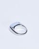 Topshop Topshop Raquel stainless steel blue stone ring in silver - 2