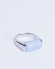 Topshop Topshop Raquel stainless steel blue stone ring in silver - 4
