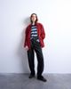 Topshop Topshop real suede CF zip up jacket in red-Orange - 2