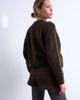 Topshop Topshop real suede mini shorts in chocolate - part of a set-Green - 3
