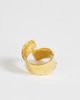 Topshop Topshop Rebecca waterproof hammered ring in gold - 3