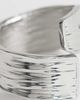 Topshop Topshop Rebecca waterproof hammered ring in silver - 2