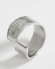 Topshop Topshop Rebecca waterproof hammered ring in silver - 3