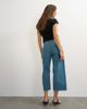 Topshop Topshop Relaxed Mid Rise Crop jeans in green cast-Blue - 2