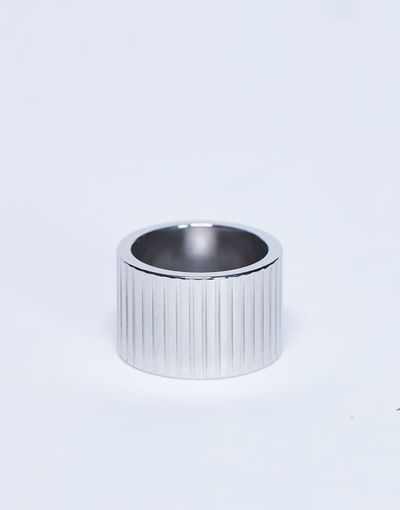 Topshop Topshop Rhodes waterproof stainless steel ring in silver