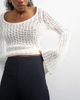 Topshop Topshop ribbed capri pants in black - 3
