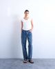 Topshop Topshop ribbed V-neck cap sleeve tank in white - 3