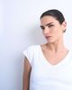 Topshop Topshop ribbed V-neck cap sleeve tank in white - 4
