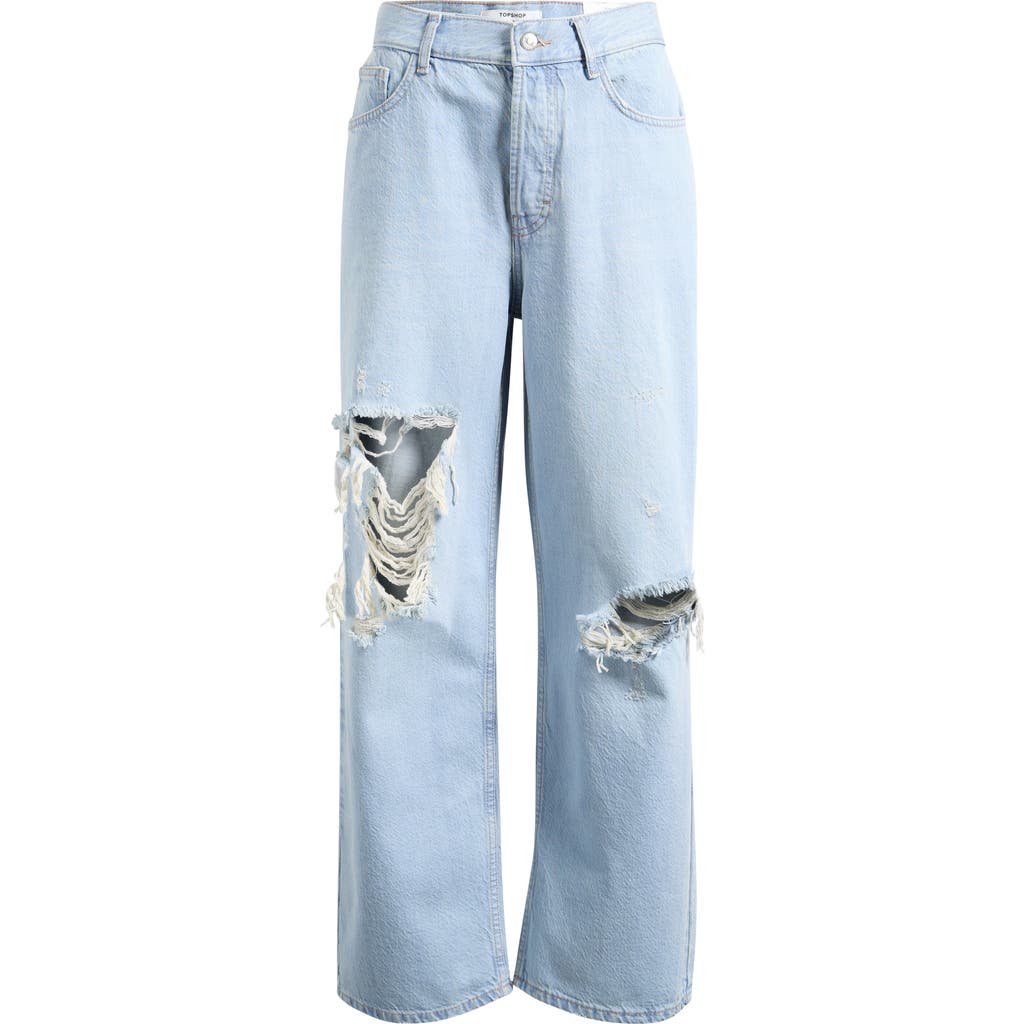 Topshop Topshop Ripped Column Jeans