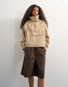 Topshop Topshop ripstop short with toggle detail in brown