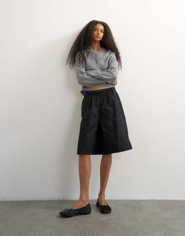 Topshop Topshop ripstop shorts with toggle detail in black