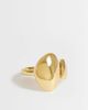 Topshop Topshop Rita waterproof stainless steel ring in gold - 1