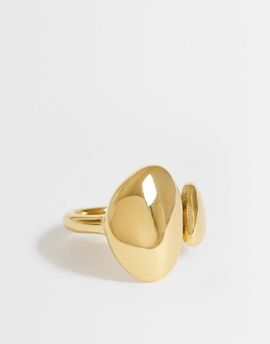 Topshop Topshop Rita waterproof stainless steel ring in gold