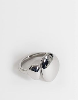 Topshop Topshop Rita waterproof stainless steel ring in silver
