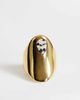 Topshop Topshop River ring with stone in stainless gold - 1