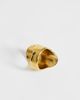 Topshop Topshop River ring with stone in stainless gold - 3