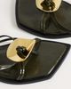 Topshop Topshop Rolo hardware detail flat sandals in olive-Green - 3