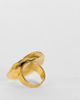 Topshop Topshop Romeo waterproof stainless steel disk ring in gold brushed - 2