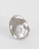 Topshop Topshop Romeo waterproof stainless steel disk ring in silver brushed - 1