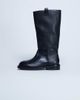 Topshop Topshop Rory real leather riding boots in black - 1