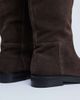 Topshop Topshop Rory real suede leather riding boots in chocolate-Brown - 2