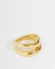 Topshop Topshop Rosie waterproof stainless steel ring in gold - 1