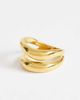 Topshop Topshop Rosie waterproof stainless steel ring in gold - 2