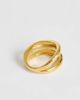Topshop Topshop Rosie waterproof stainless steel ring in gold - 3