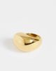 Topshop Topshop Roy waterproof stainless steel asymmetric ring in gold - 2