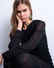 Topshop Topshop ruched front dropped waist maxi dress in black - 3