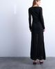 Topshop Topshop ruched front dropped waist maxi dress in black - 4