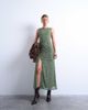 Topshop Topshop ruched polkadot maxi dress in green - 1