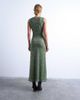 Topshop Topshop ruched polkadot maxi dress in green - 3